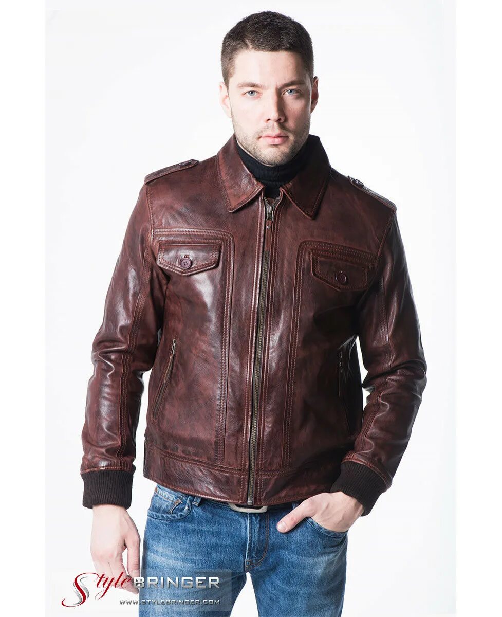 демисезонные кожаные куртки