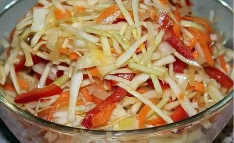 Капуста перец морковь чеснок уксус