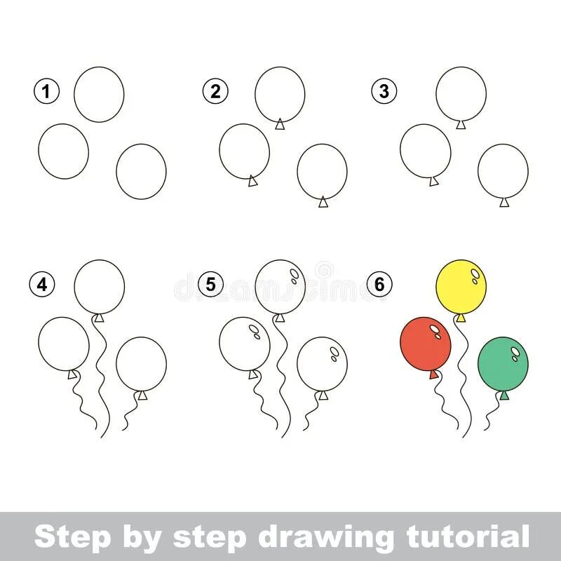Конспект воздушного шарика. Воздушные шары поэтапное рисование. Рисование воздушным шариком для детей. Воздушные шарики Рисованные. Рисование для детей разноцветные шары.