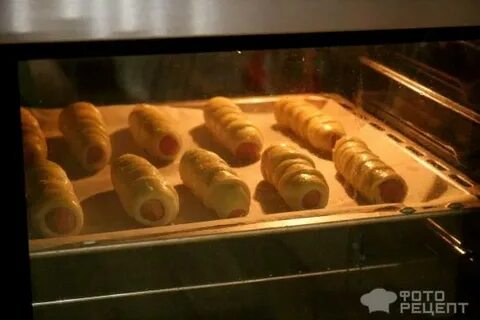 Сосиски в тесте режим духовки