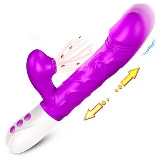 Thrusting Dildo Rabbit Vibrator Sex Toys - Eupher Realistic Vibrating Dildo with ...