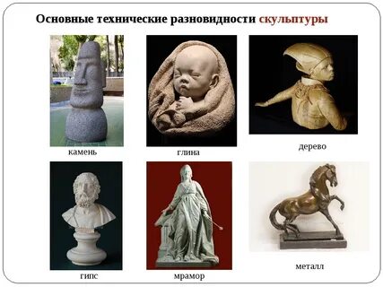 Какие скульптурные произведения