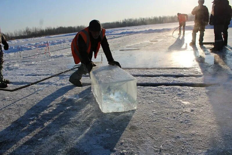Где добывают лед. Заготовка льда. заготовка льда для ледовых городков. добыча льда. добыча льда для ледяных скульптур.