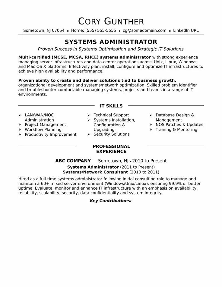 Linux resume. Download resume for system administrator. резюме администратора linux.