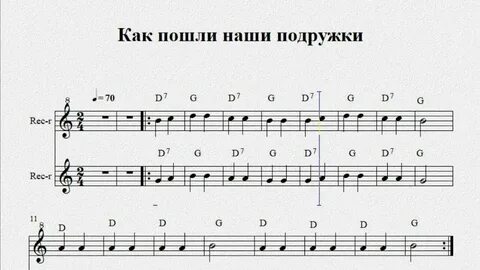 Как пошли наши подружки текст