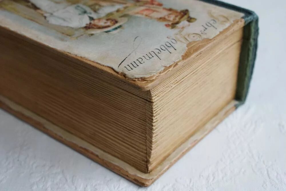 Как сделать старую книгу