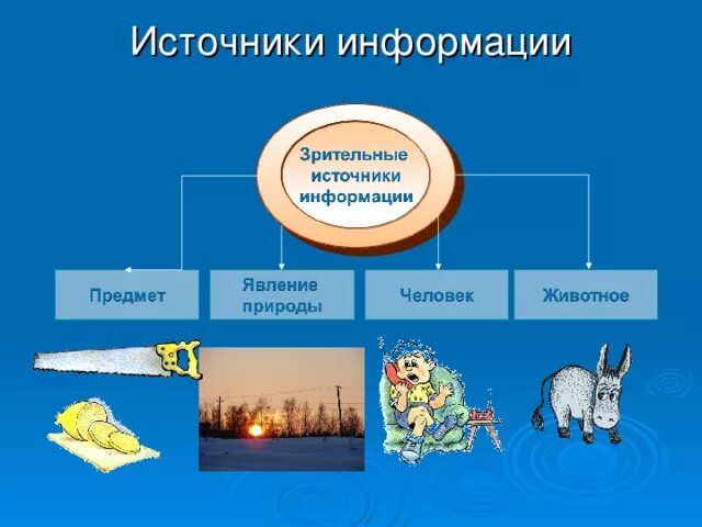 Источники визуальной информации. Источники визуальной информации