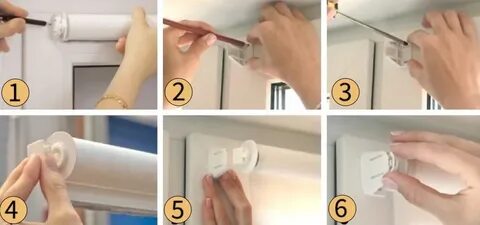 Как повешать рулонные шторы