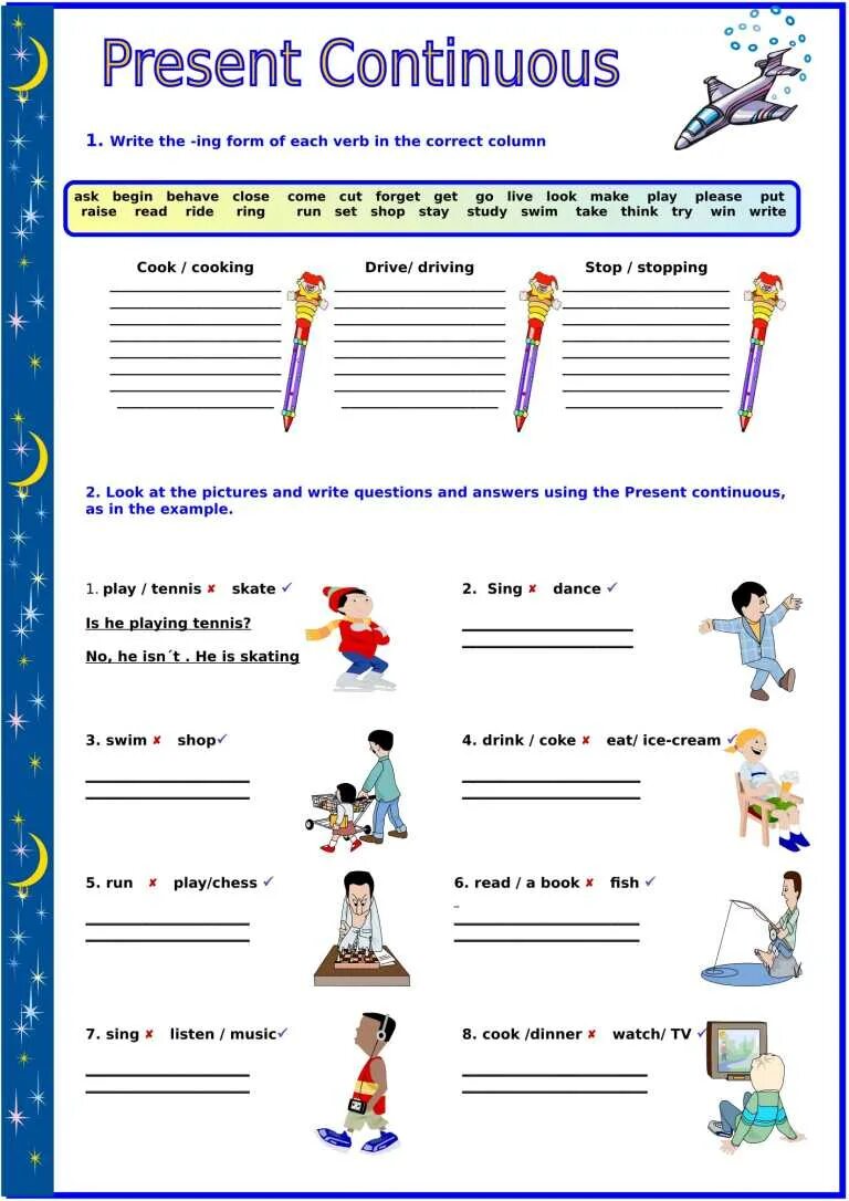 Present continuous negative exercises. Презент континиус worksheets. present continuous упражнения для детей. рабочий лист present continuous. write в present continuous.