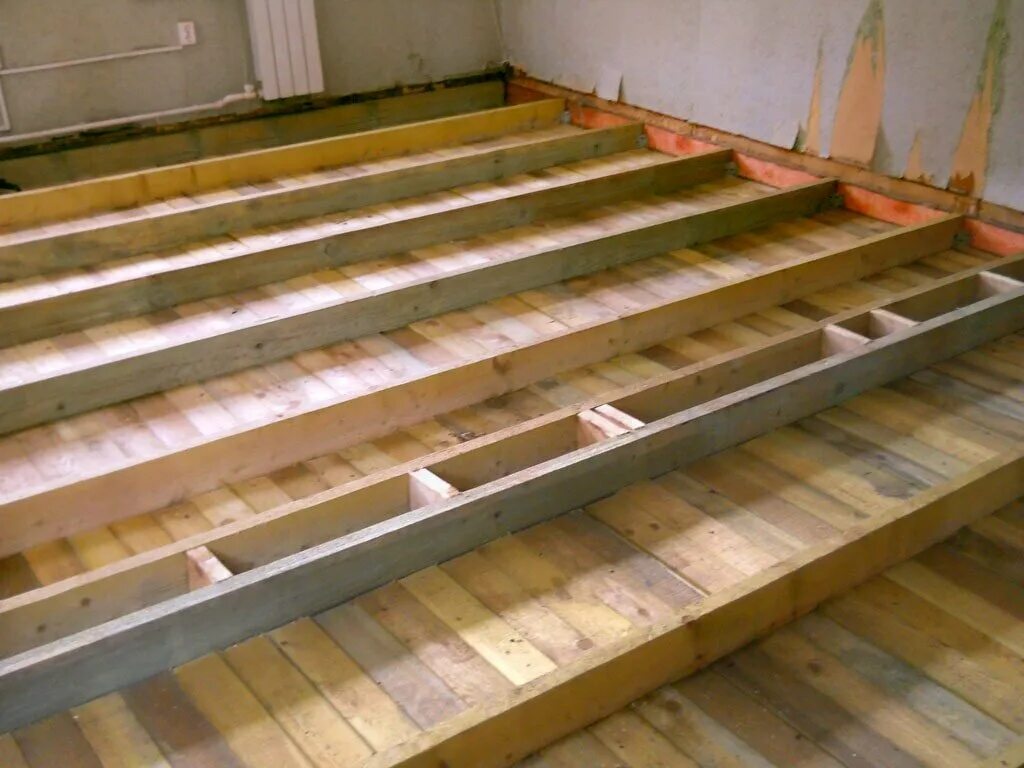 полы по лагам, перекрытия по балкам. монтаж чернового пола на лагах в деревянном доме. лаги 100х40. настилка дощатых полов схема. лаги для пола из доски 50х100.