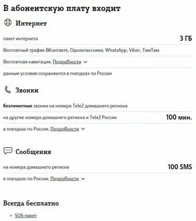 Что входит в тариф социальный