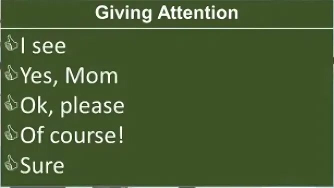 Give attention