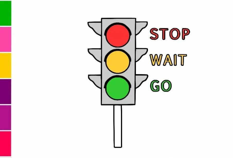 Turn right the traffic lights