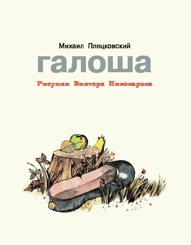 Книжка Зощенко галоша. Иллюстрация к рассказу Михаила Зощенко галоша.