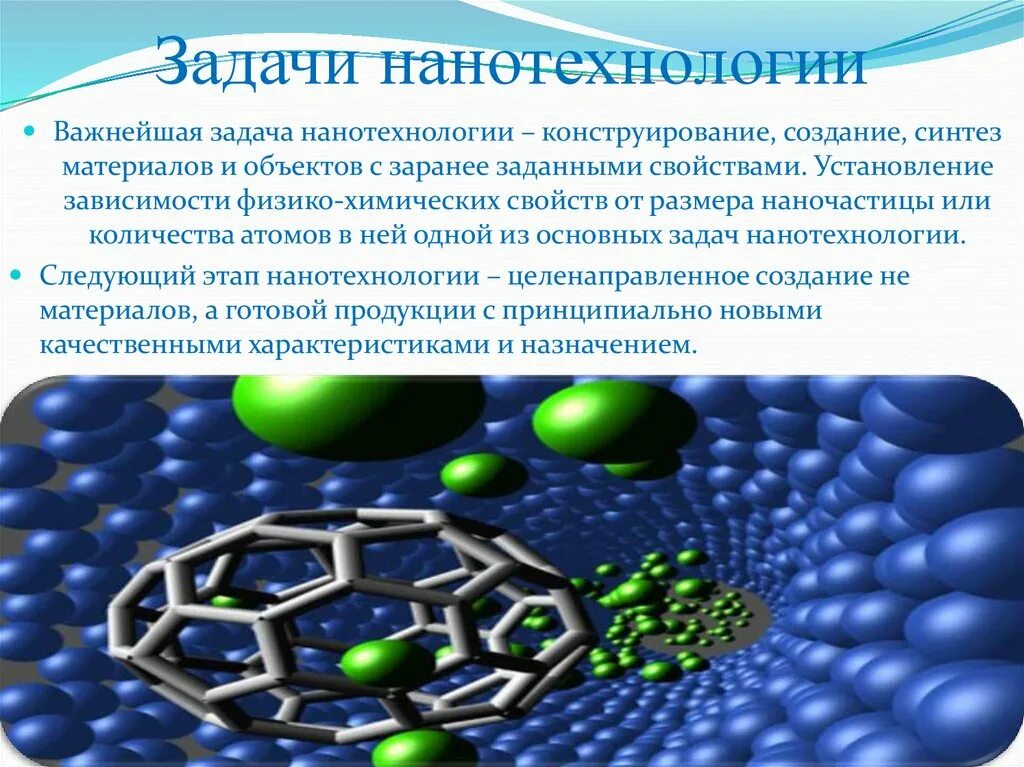 Презентация на тему нанотехнологии. Нанотехнологии и наноматериалы. Задачи нанотехнологии. Современные нанотехнологии. Нанотехнологии в жизни