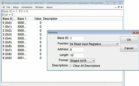 Modbus master
