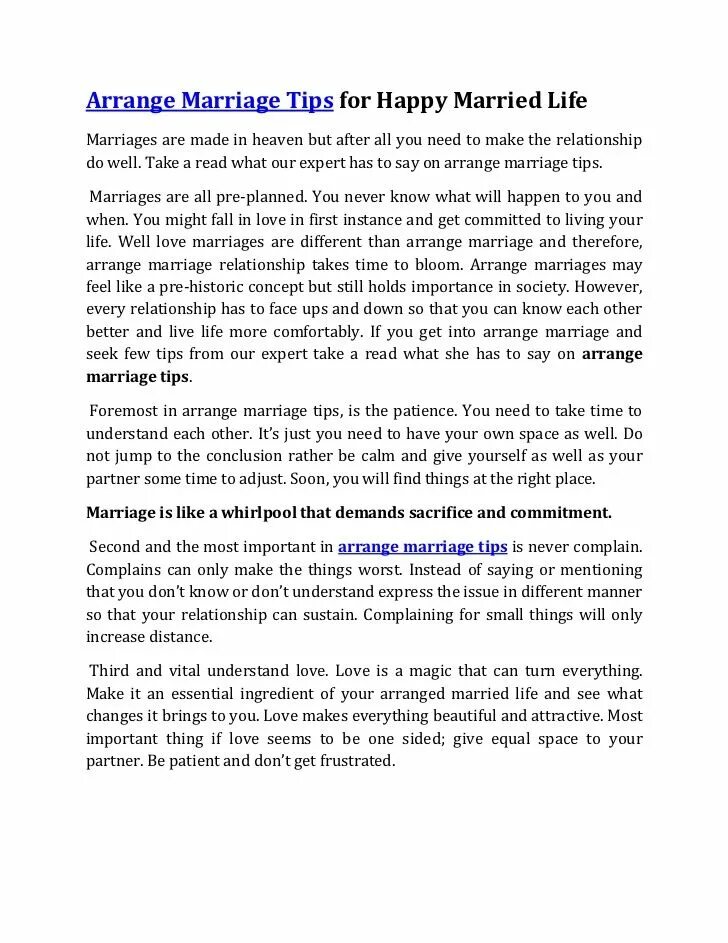 Love and marriage. Arranged marriage. Arranged marriage. What is an arranged marriage?. Love and marriage series.