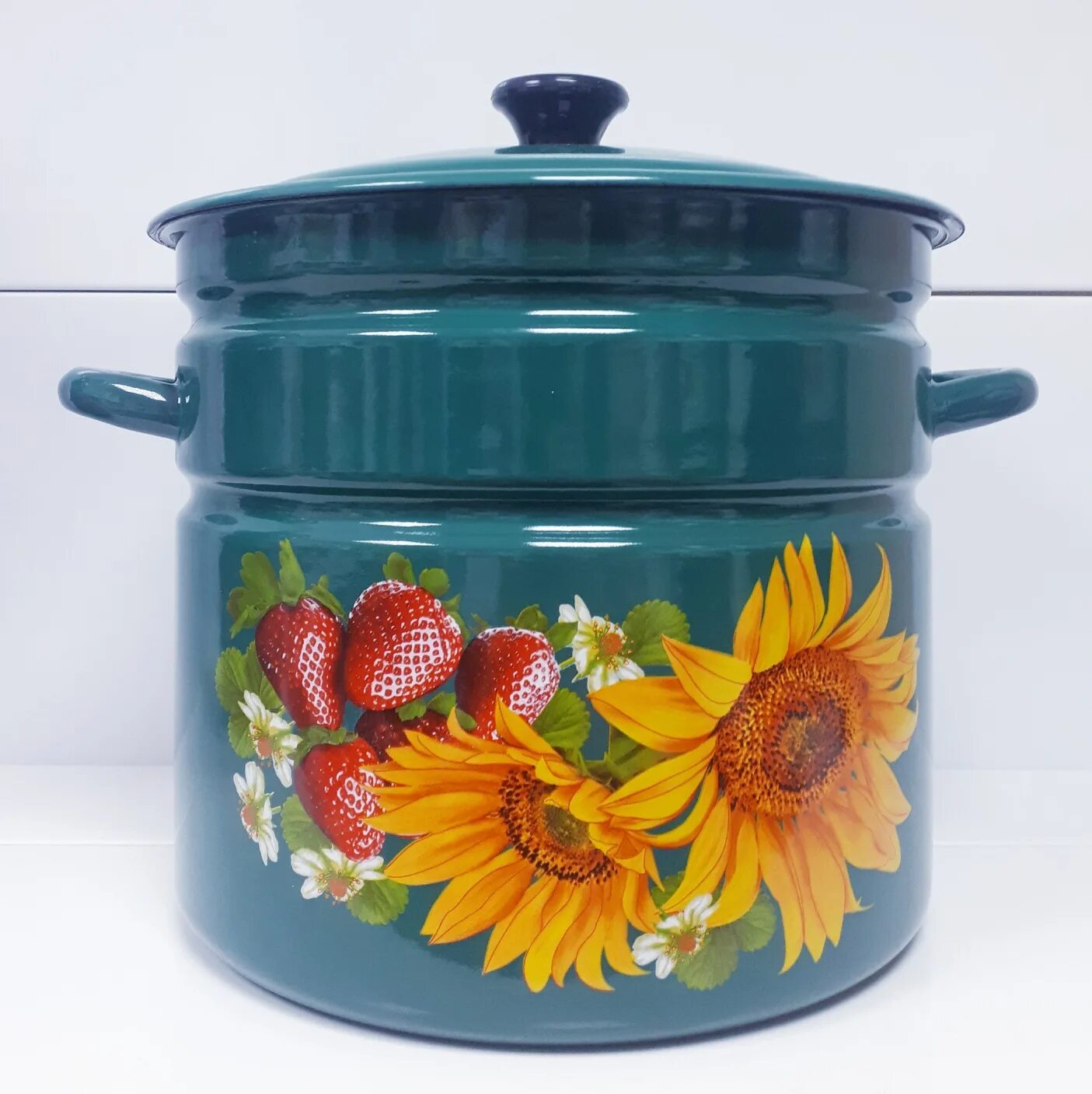 керченская эмаль. керченская эмаль. посуда болоньезе-1-экстра (черная) (кастр. кастрюля эмалированная 4л синяя с декором 61915-143/6 кмз. наборы керченской посуды на wildberries.