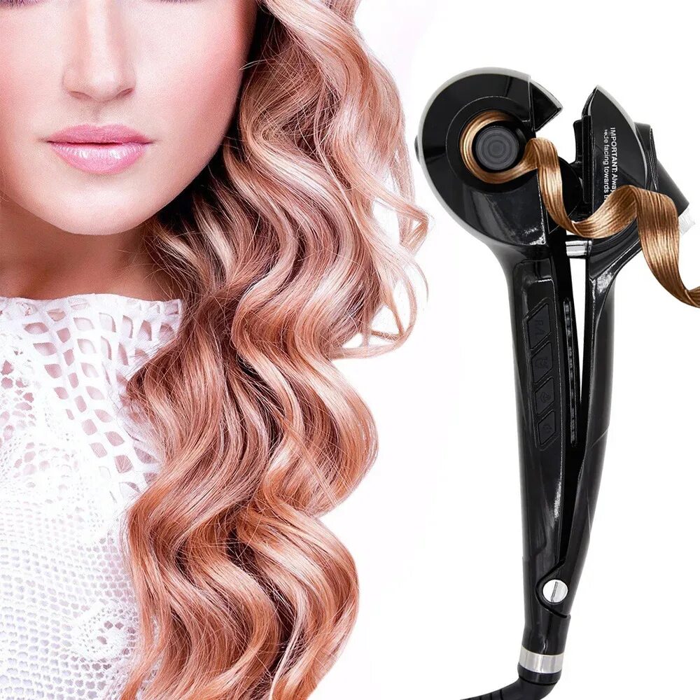 Стайлер Automatic hair Curler. Щипцы для завивки волос (35 Вт, до 180°с, вращаются, аксесс.). Бигуди hair Curler. Плойка для волос.