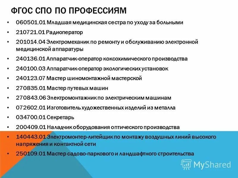 фгос спо сварщик