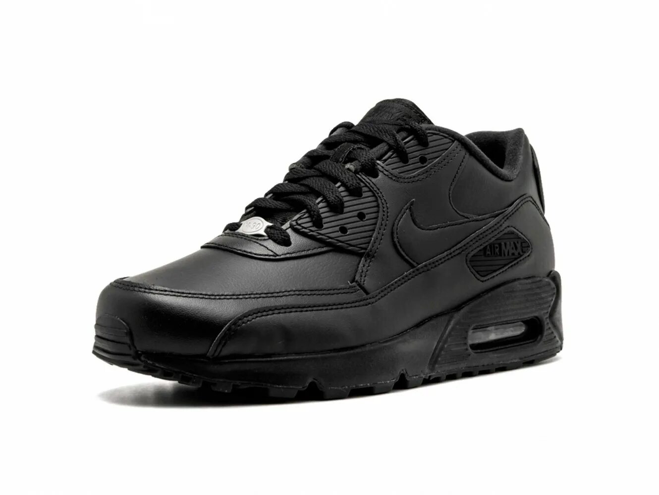 Найки кожаные черные. Nike Air Max 90 черные. Nike Air Max 90 Leather. Nike Air Max 90 ltr Black. Nike Air Max 90 кожаные.