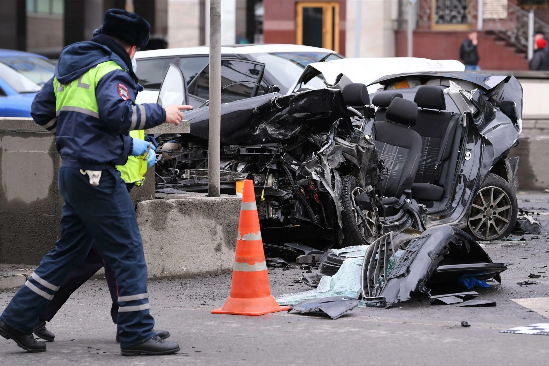 После аварии москве