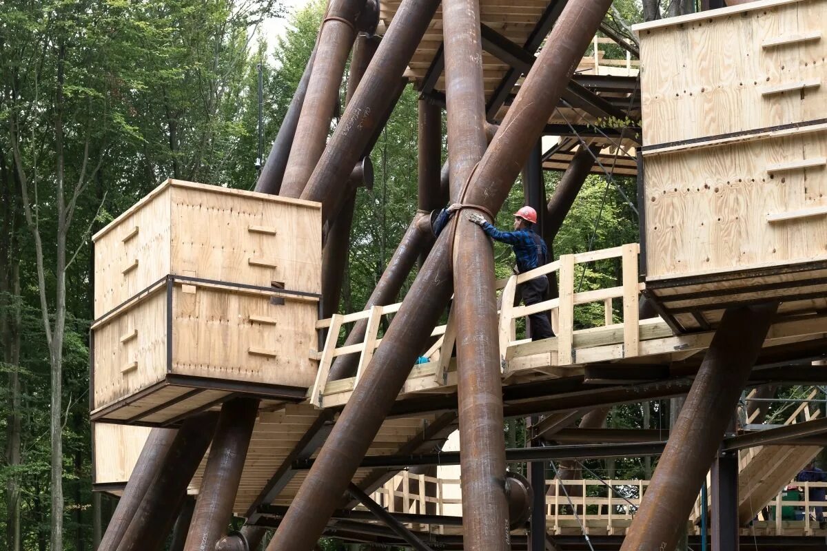 Лесной парк Camp Adventure Park. Башня Камп адвенчур.