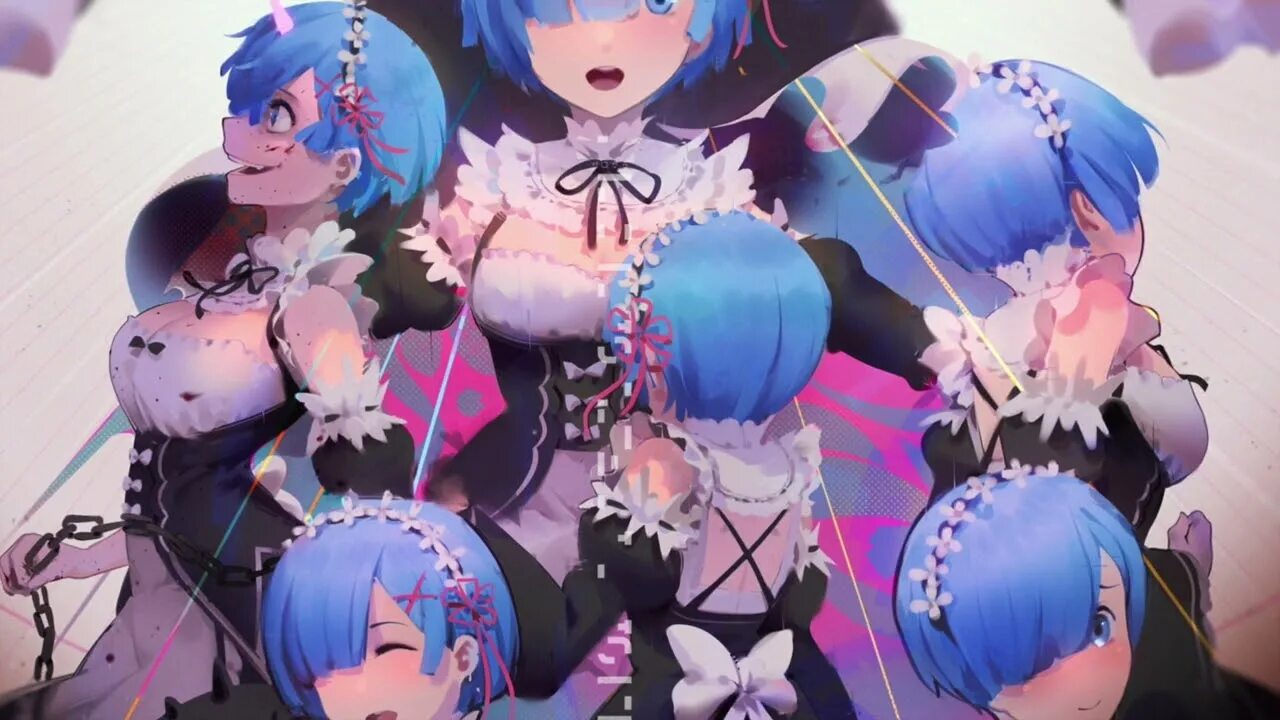 Rem клипы. Rem re zero.