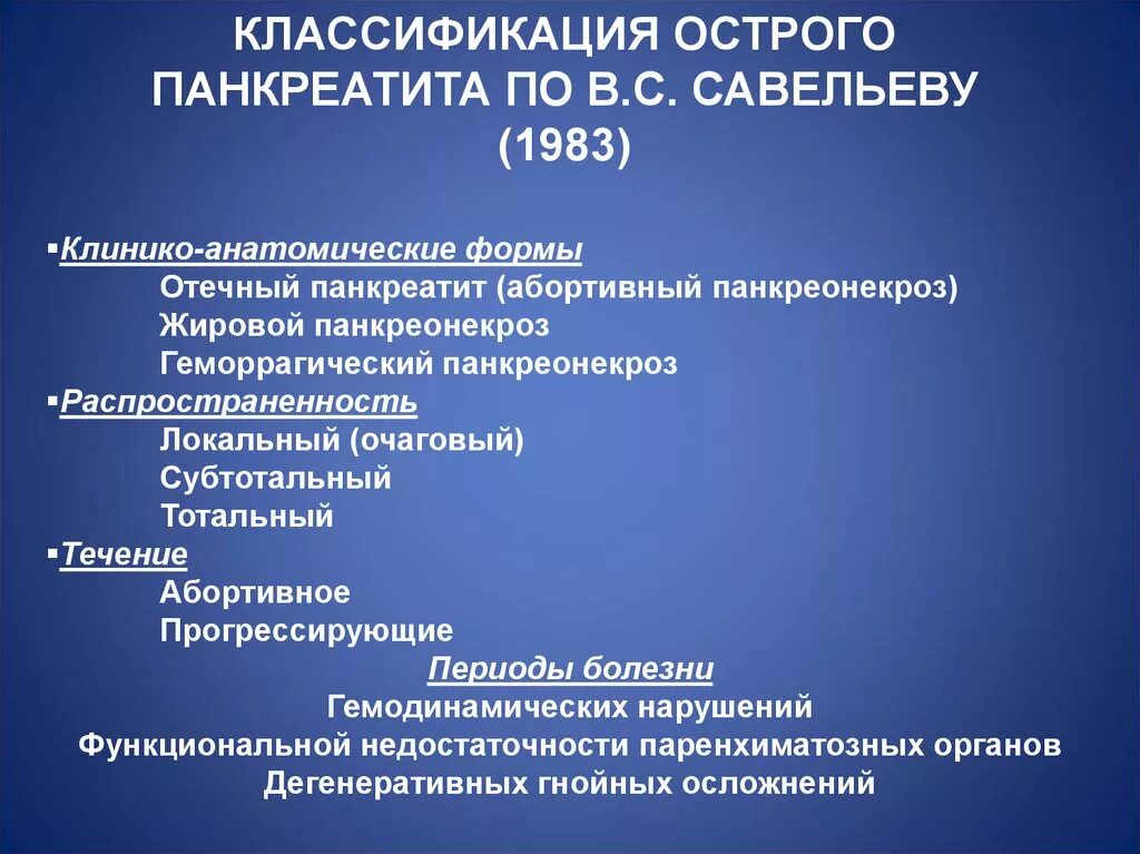 Классификация острого панкреатита Савельеву. Классификация Савельева острый панкреатит. Классификация Савельева панкреатит. Савельев классификация панкреатита 1983. История острого панкреатита