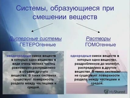 Какие смеси называют гетерогенными