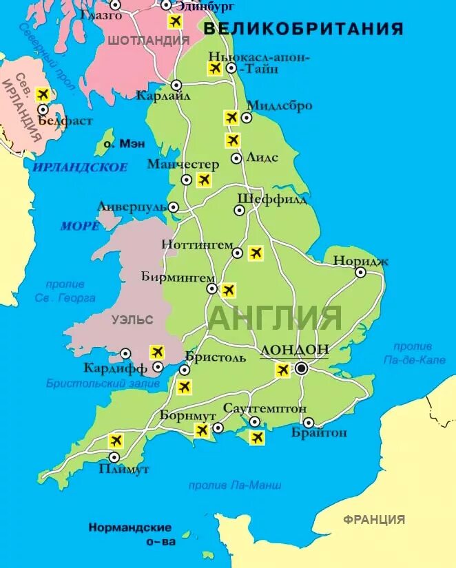 Какие республики великобритании. Карта Англии и Великобритании. Карта Великобритании на русском со странами. Расположение Великобритании на карте. Политическая карта Великобритании.