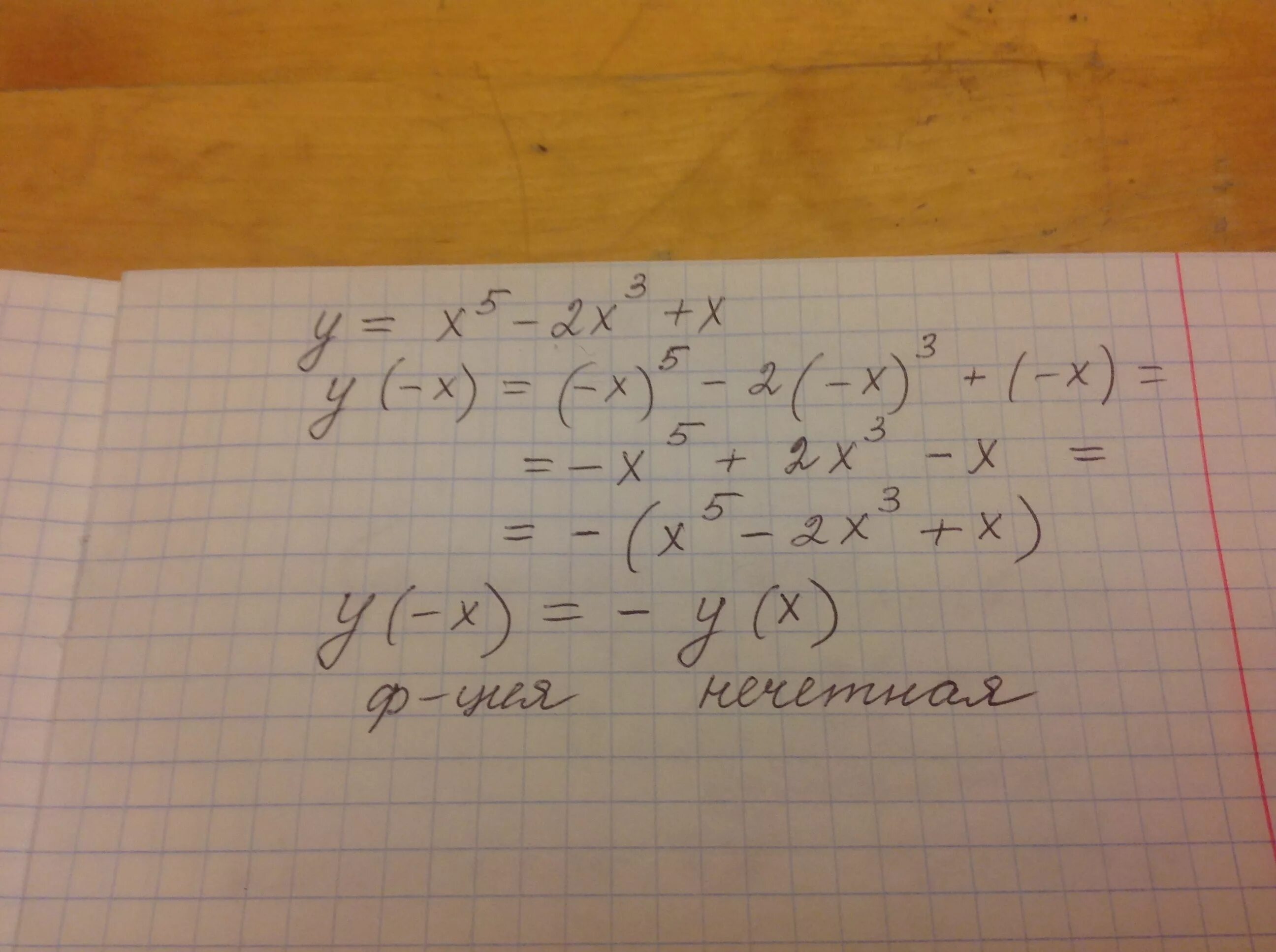 Исследовать функцию на чётность y 5x 2-3x. Исследуйте функцию y x5-2x3+x на четность. Исследовать на чётность функцию x2(2x-x3). Исследуйте на четность функцию y x4-2x2+3.