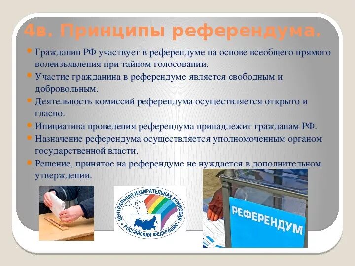 В референдуме является. Принципы референдума. Участие граждан в референдуме. Принципы референдума РФ. Принципы организации референдума и в.