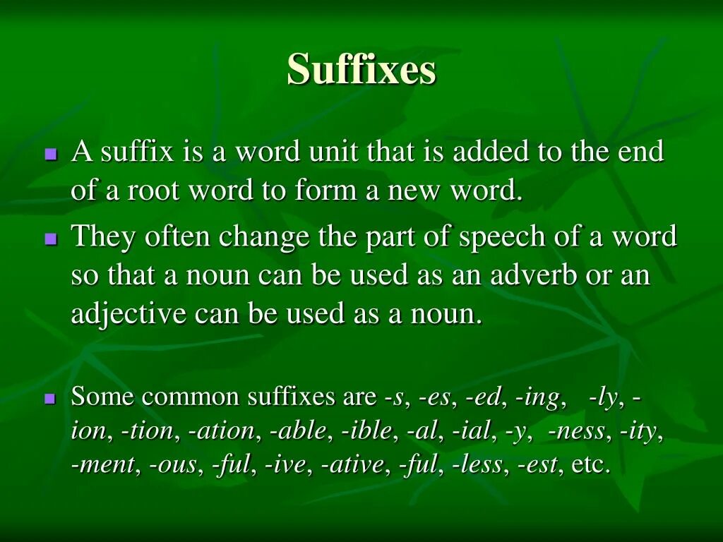 Add suffix