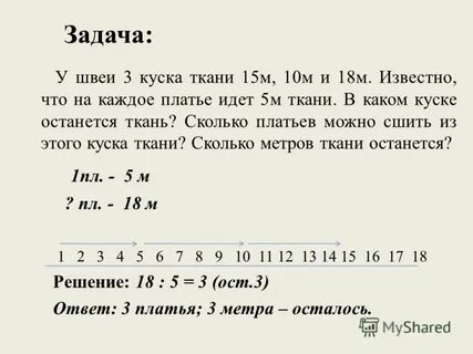 Портниха купила два куска ткани