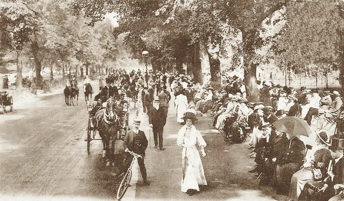 Hyde Park 19 век. Гайд парк Лондон 19 век. Хайд парк в Лондоне 19 век. Гайд парк Роттен Роу. Lost london