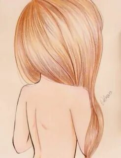 Как нарисовать девочку спиной
