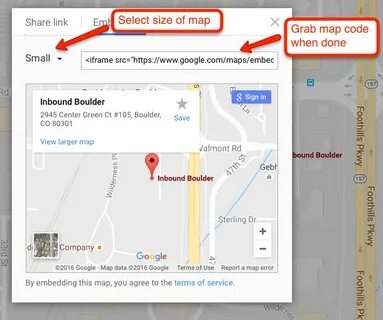Maps iframe
