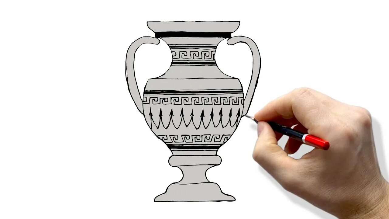 Ваза уровень 8. Рисунок Амфоры древней Греции карандашом. Ваза с рисунком. Древнегреческая ваза с орнаментом. Греческая ваза рисунок.