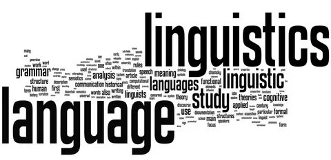 A Word Cloud With The Word Linguistics. 