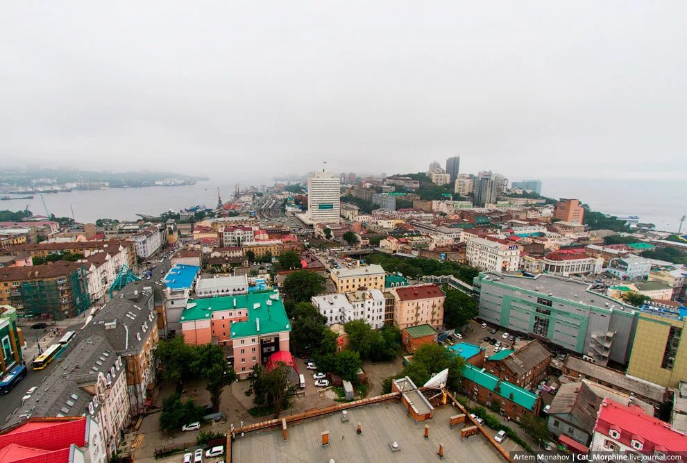 Владивосток Тихоокеанский проспект. Владивосток центр города. Владивосток центр сверху. Владивосток центр города вид сверху.