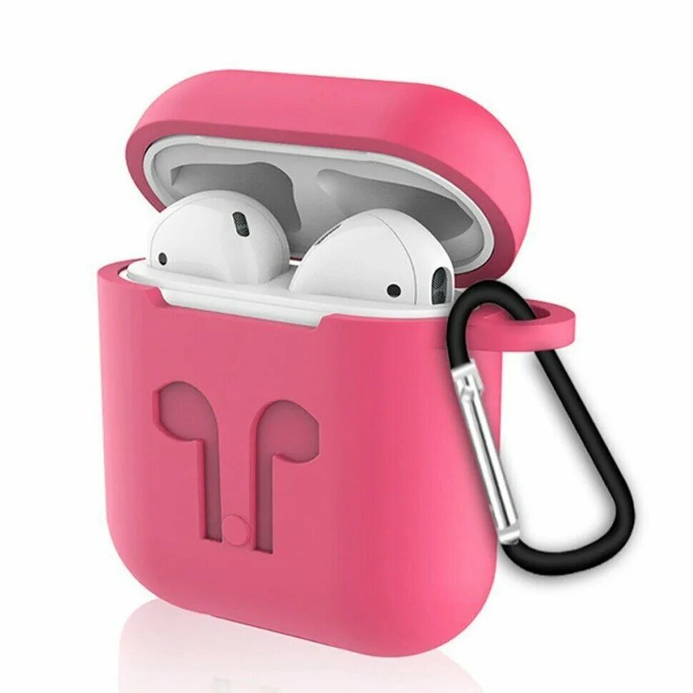 Apple AIRPODS 2. Apple кейс для AIRPODS 2. Apple AIRPODS 1. Силиконовый чехол Apple AIRPODS 3(красный).