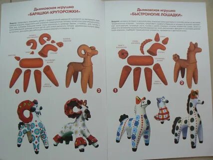 Лепим дымковскую игрушку