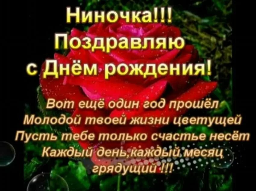 С днём рождения Ниночка красивые поздравления. Поздравить Нину с юбилеем.