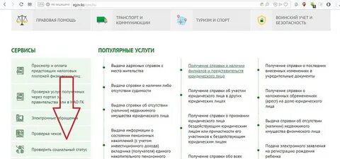 Проверить социальный статус