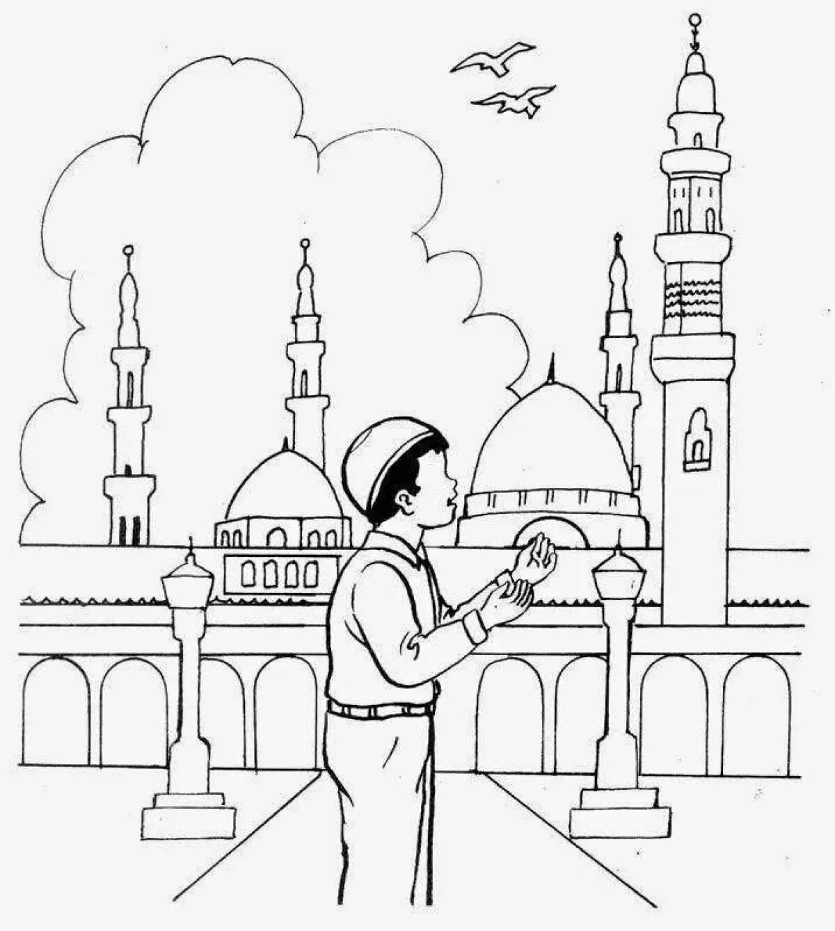 Раскраска рамадан для детей. Мечеть раскраска. Исламские раскраски. Исламские раскраски для мальчиков.