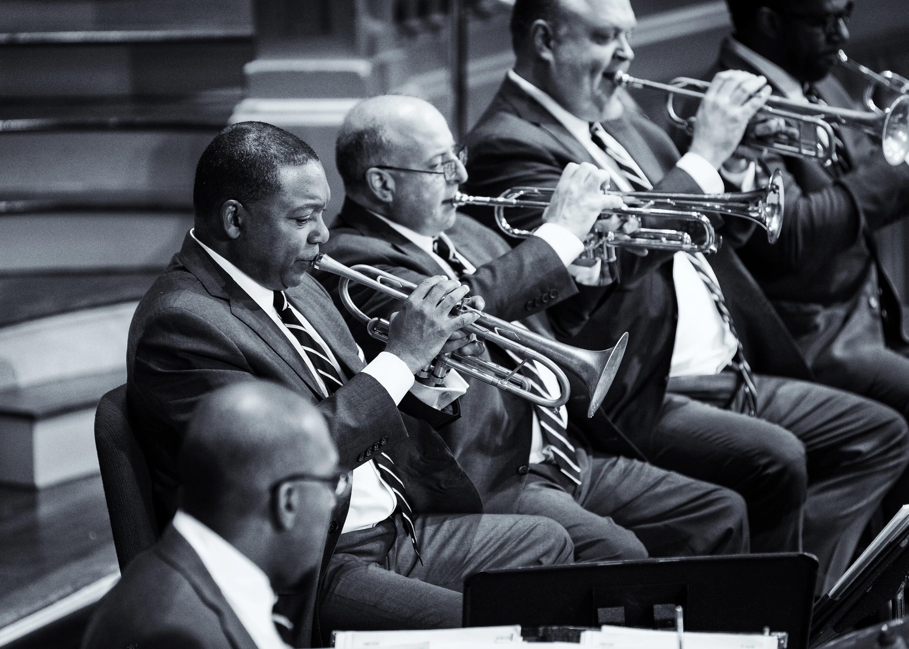 Джаз оркестр центра Линкольна. Уинтон Марсалис. Jazz at Lincoln Center. Оркестр джазового училища Фейертаг.