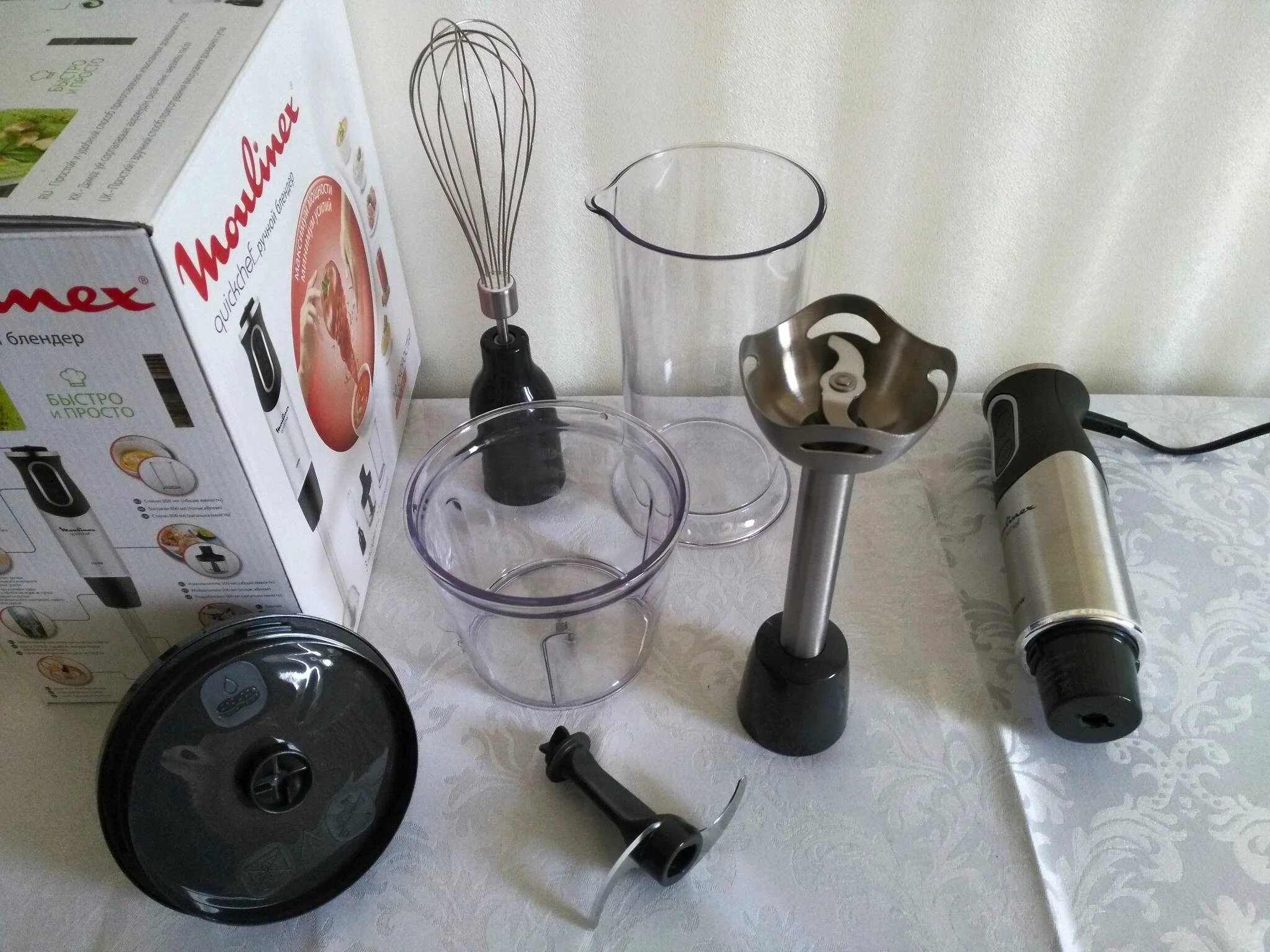 Как разобрать погружной блендер мулинекс Блендер Moulinex Quickchef DD653832 погружной купить по низкой цене в интернет