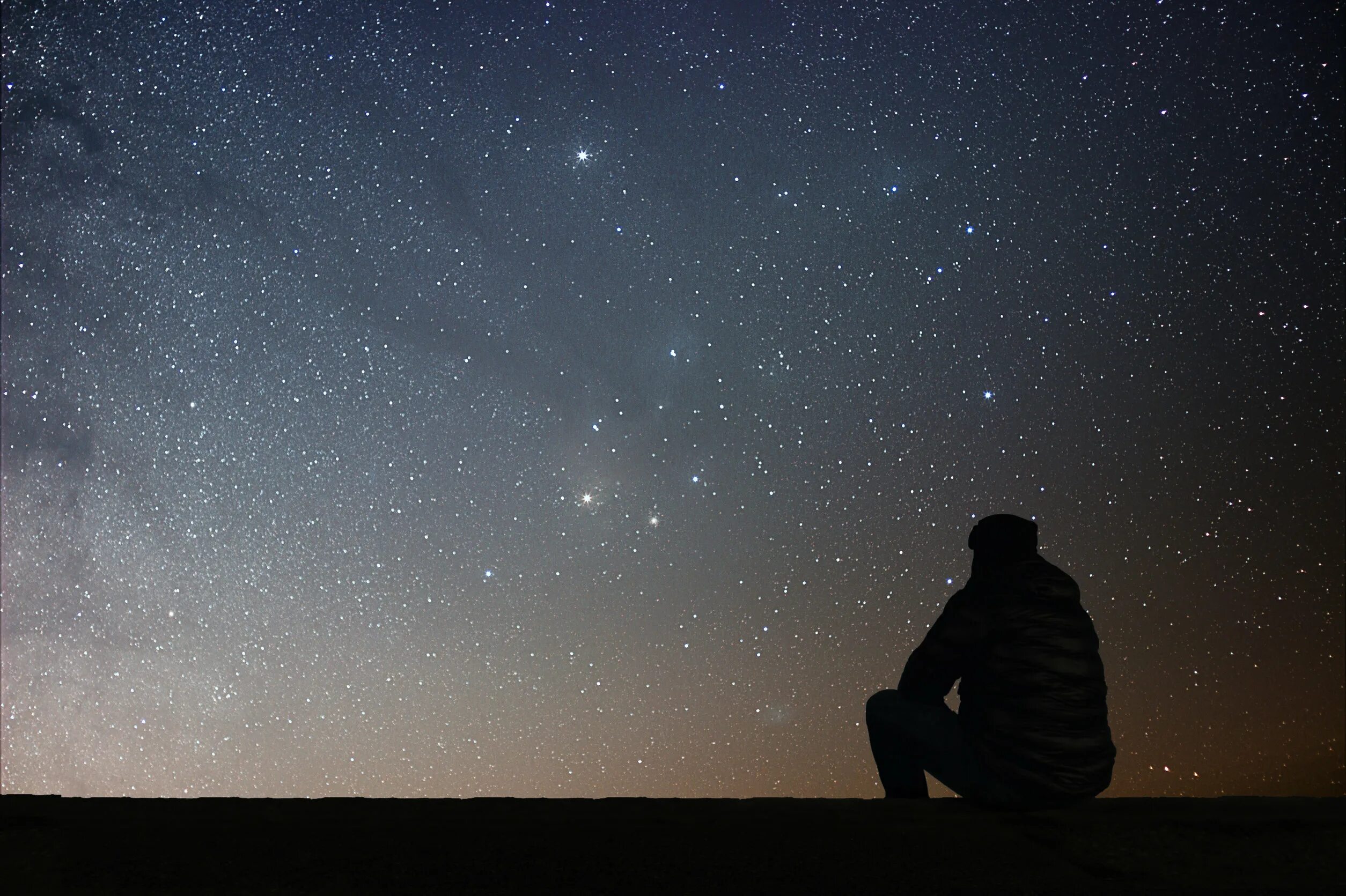Star man in the sky. Star man in the sky