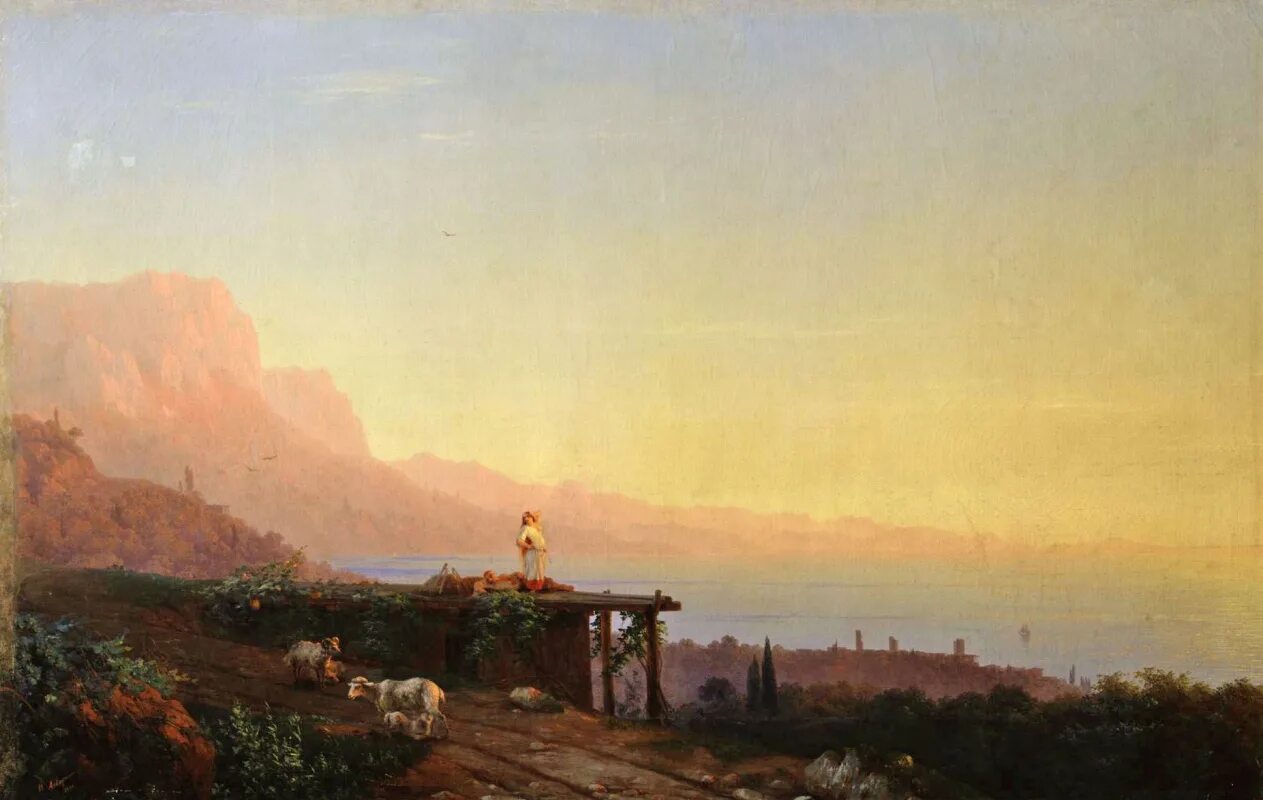Ялта. Айвазовский вечер. Ялта. Ялта. Айвазовский феодосия лунная ночь.